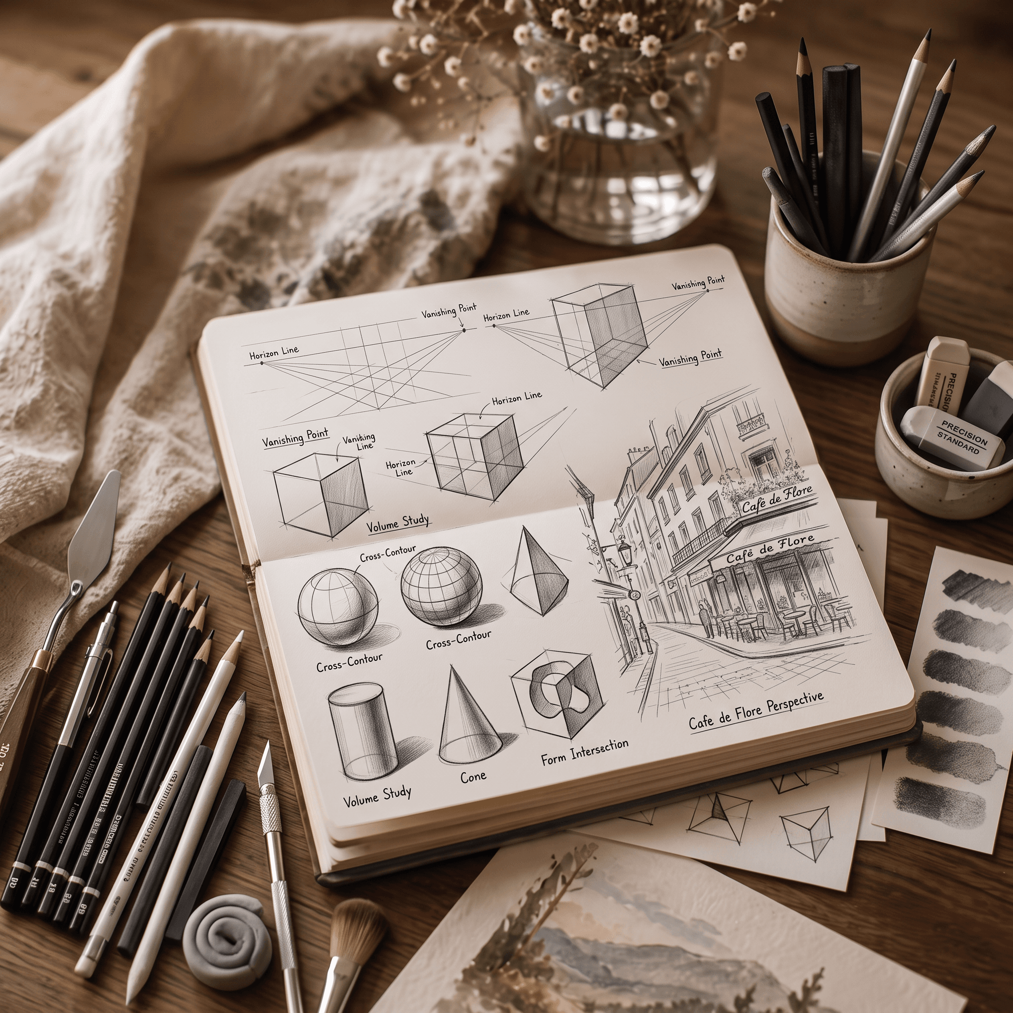 تعلم اساسيات الرسم للمبتدئين — cover